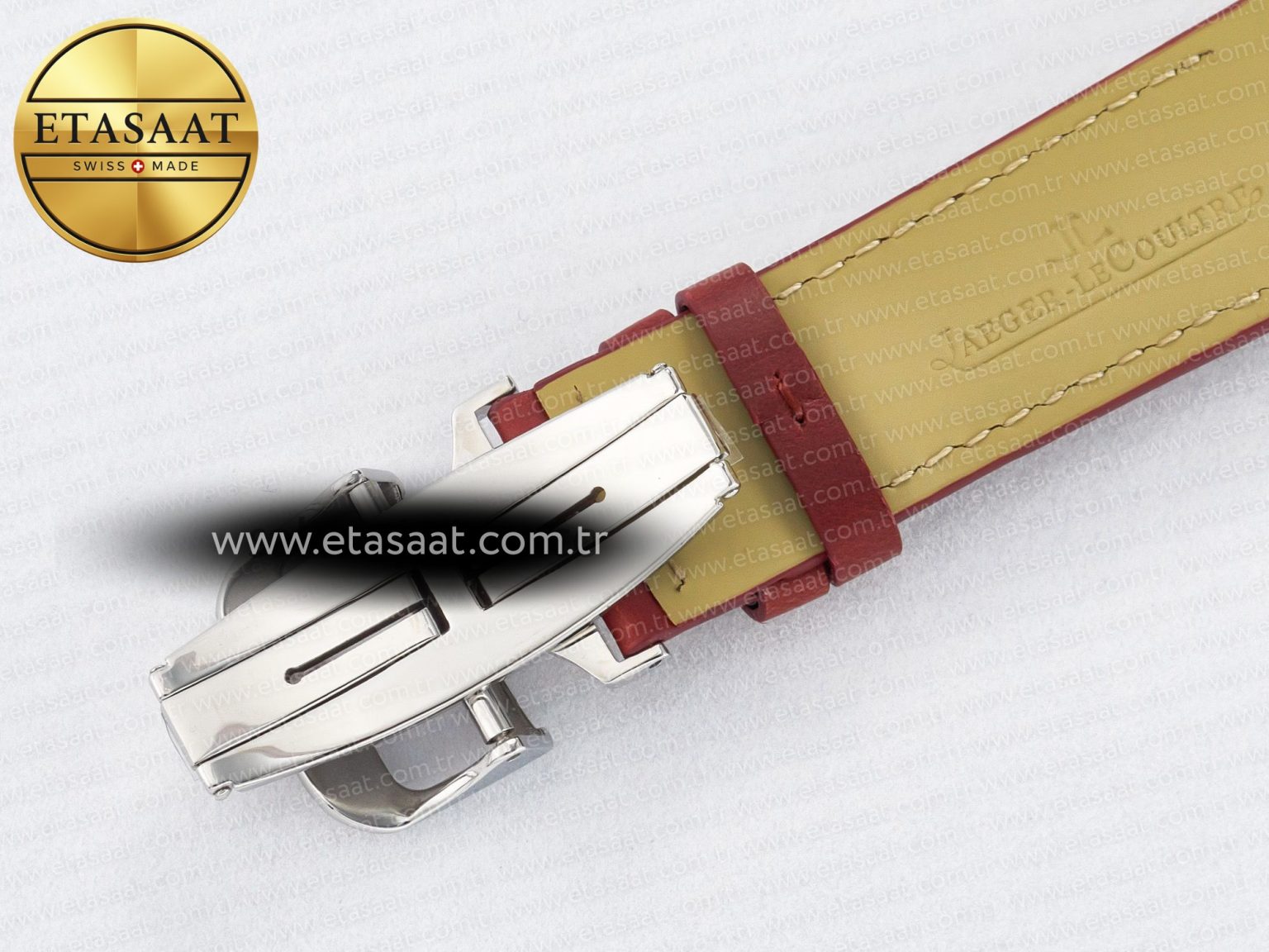 Reverso Classic Duoface Small Seconds SS MGF Best Edition White Guilloché Dial on Red Leather Strap A854A - Görsel 22