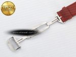 Reverso Classic Duoface Small Seconds SS MGF Best Edition White Guilloché Dial on Red Leather Strap A854A - Görsel 26
