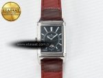 Reverso Classic Duoface Small Seconds SS MGF Best Edition White Guilloché Dial on Red Leather Strap A854A - Görsel 6