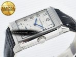 Reverso Classic Duoface Small Seconds SS MGF Best Edition White Textured Dial on Black Leather Strap A854A - Görsel 10