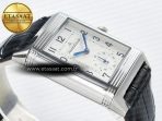 Reverso Classic Duoface Small Seconds SS MGF Best Edition White Textured Dial on Black Leather Strap A854A - Görsel 11
