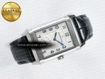 Reverso Classic Duoface Small Seconds SS MGF Best Edition White Textured Dial on Black Leather Strap A854A - Görsel 12