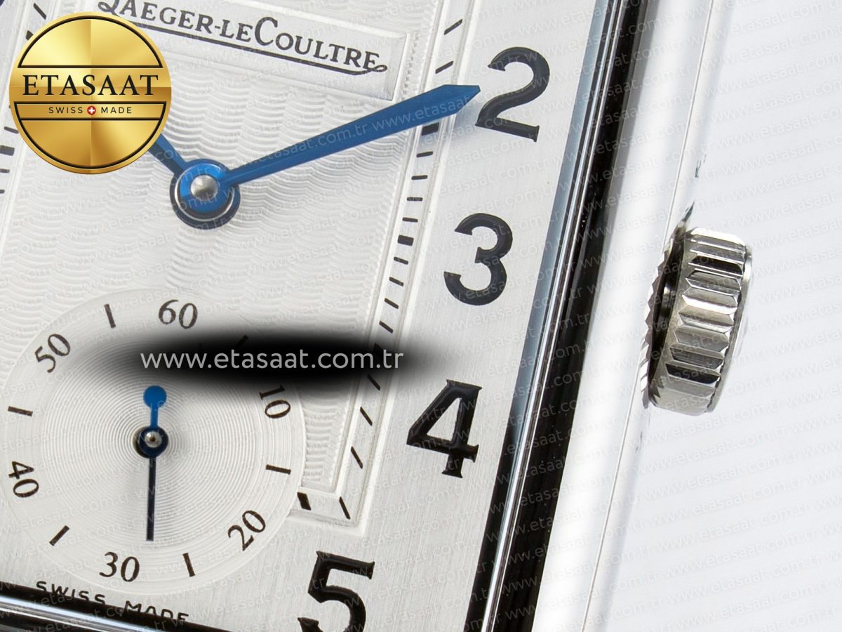 Reverso Classic Duoface Small Seconds SS MGF Best Edition White Textured Dial on Black Leather Strap A854A - Görsel 15