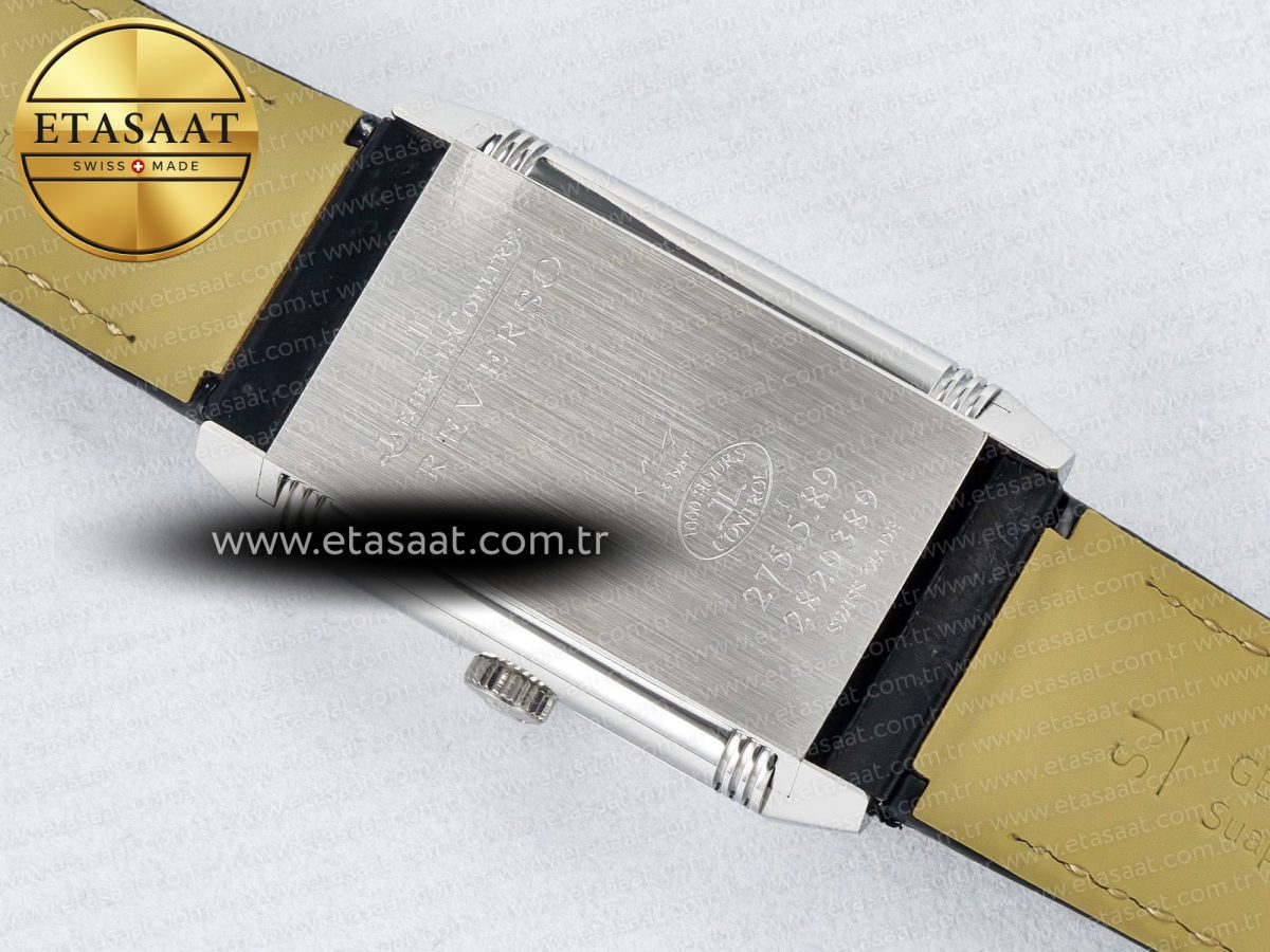 Reverso Classic Duoface Small Seconds SS MGF Best Edition White Textured Dial on Black Leather Strap A854A - Görsel 20