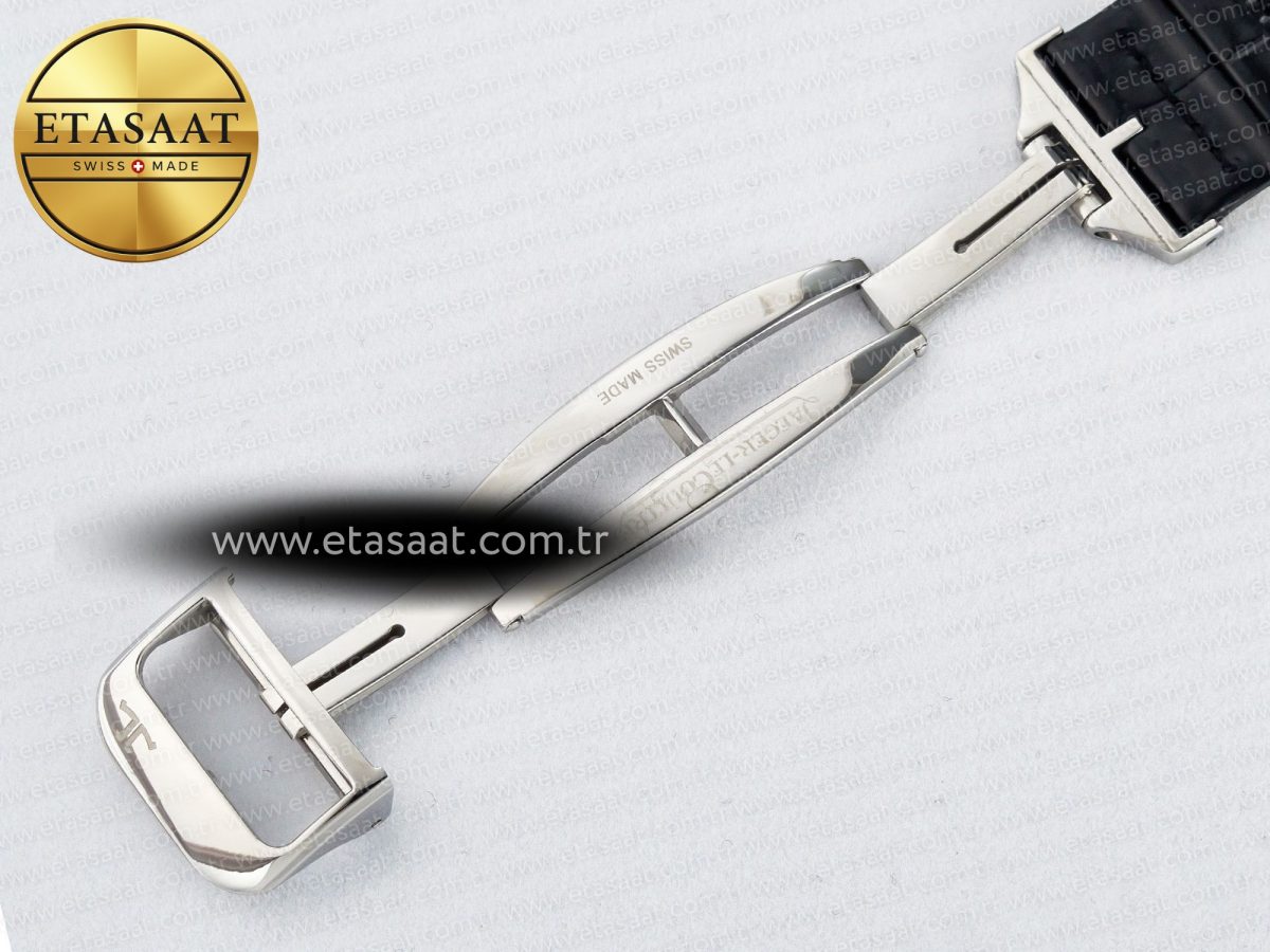 Reverso Classic Duoface Small Seconds SS MGF Best Edition White Textured Dial on Black Leather Strap A854A - Görsel 27