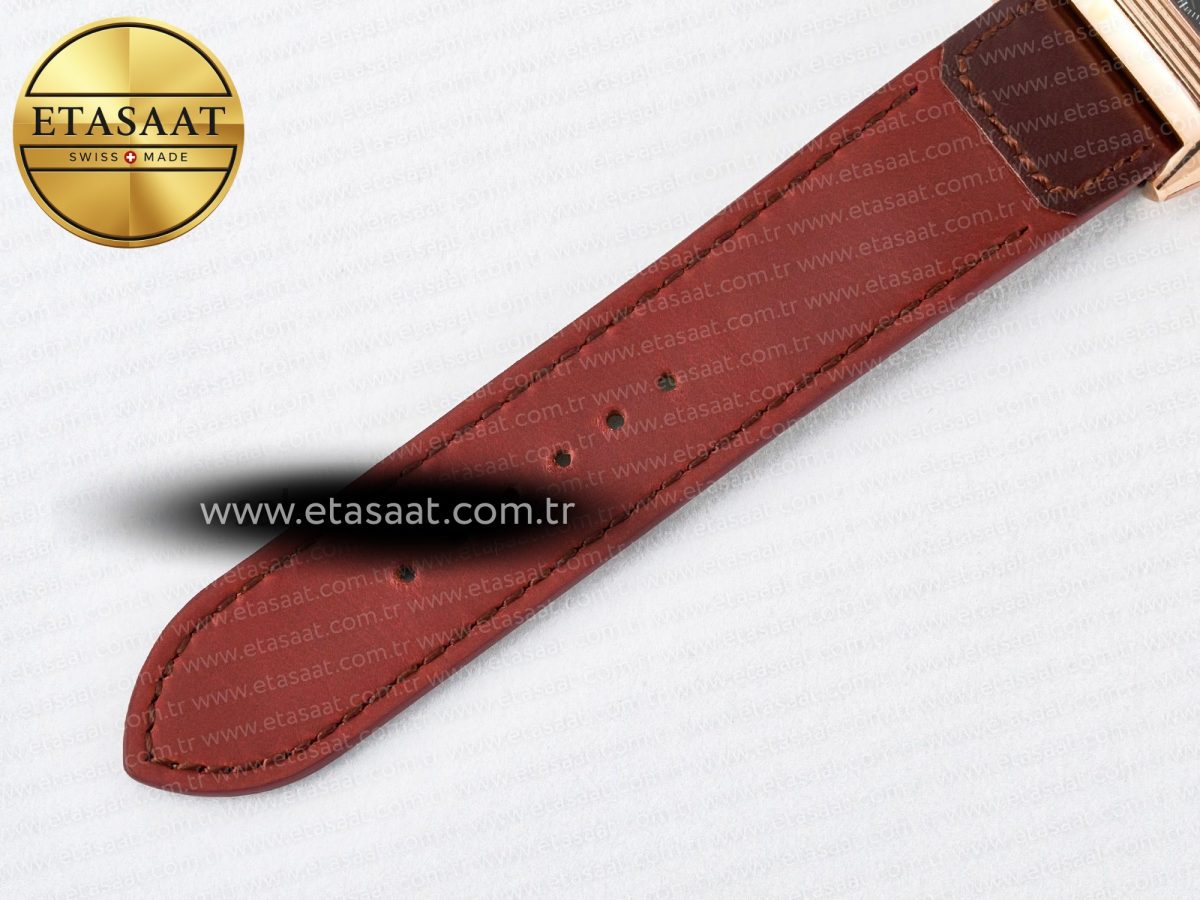Reverso Tribute Duoface Small Seconds RG MGF Best Edition Black Dial on Red Leather Strap A854A - Görsel 21