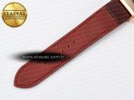 Reverso Tribute Duoface Small Seconds RG MGF Best Edition Black Dial on Red Leather Strap A854A - Görsel 21