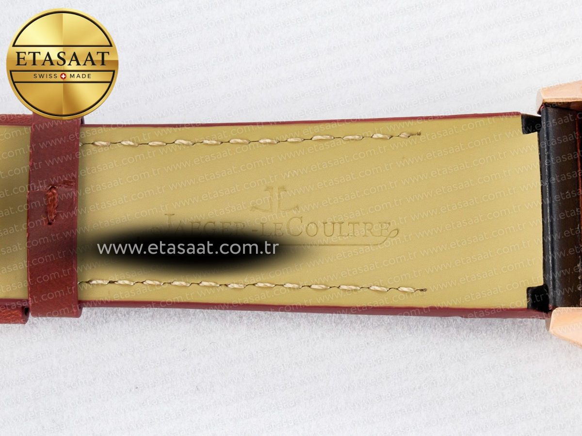 Reverso Tribute Duoface Small Seconds RG MGF Best Edition Black Dial on Red Leather Strap A854A - Görsel 24