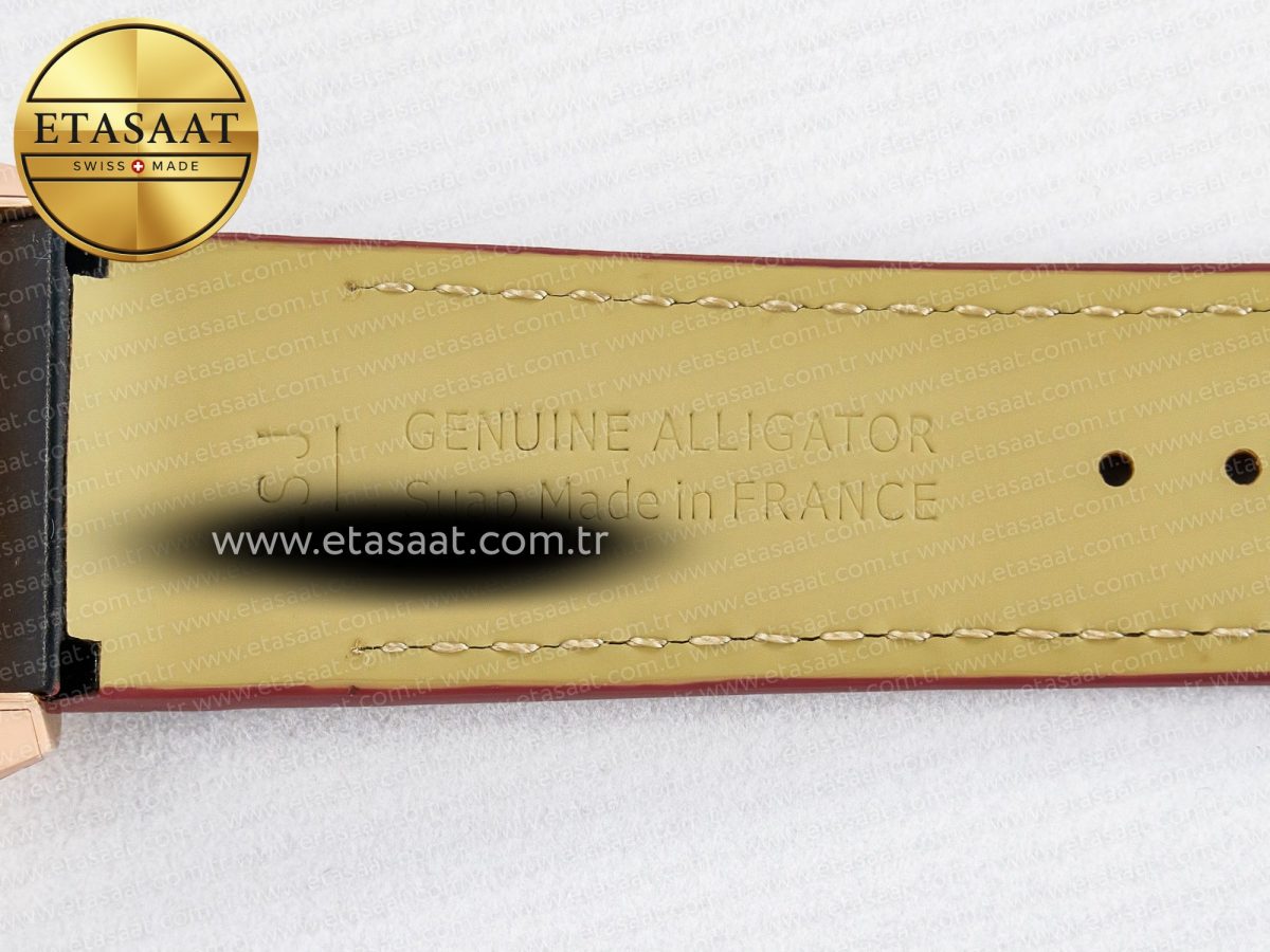 Reverso Tribute Duoface Small Seconds RG MGF Best Edition Black Dial on Red Leather Strap A854A - Görsel 25