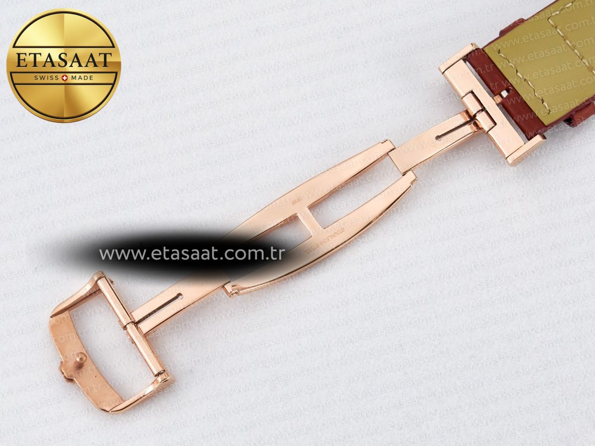 Reverso Tribute Duoface Small Seconds RG MGF Best Edition Black Dial on Red Leather Strap A854A - Görsel 27