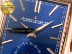 Reverso Tribute Duoface Small Seconds RG MGF Best Edition Blue Dial on Blue Leather Strap A854A - Görsel 14