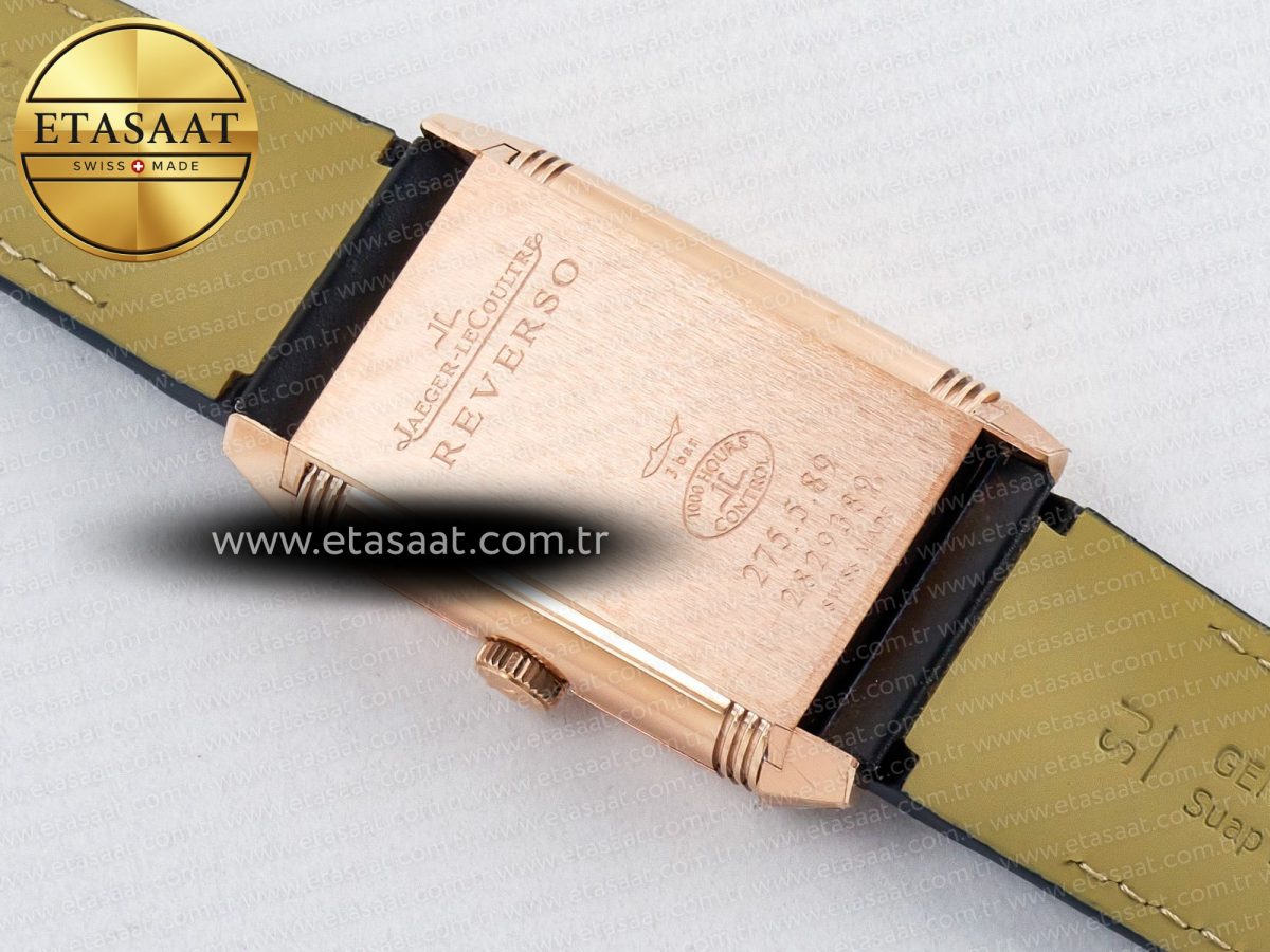 Reverso Tribute Duoface Small Seconds RG MGF Best Edition Blue Dial on Blue Leather Strap A854A - Görsel 20