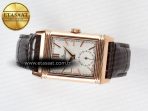 Reverso Tribute Duoface Small Seconds RG MGF Best Edition White Spray Paint Dial on Black Leather Strap A854A - Görsel 13