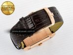 Reverso Tribute Duoface Small Seconds RG MGF Best Edition White Spray Paint Dial on Black Leather Strap A854A - Görsel 19
