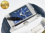 Reverso Tribute Duoface Small Seconds SS MGF Best Edition Blue Dial on Blue Leather Strap A854A - Görsel 10