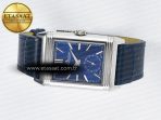 Reverso Tribute Duoface Small Seconds SS MGF Best Edition Blue Dial on Blue Leather Strap A854A - Görsel 13
