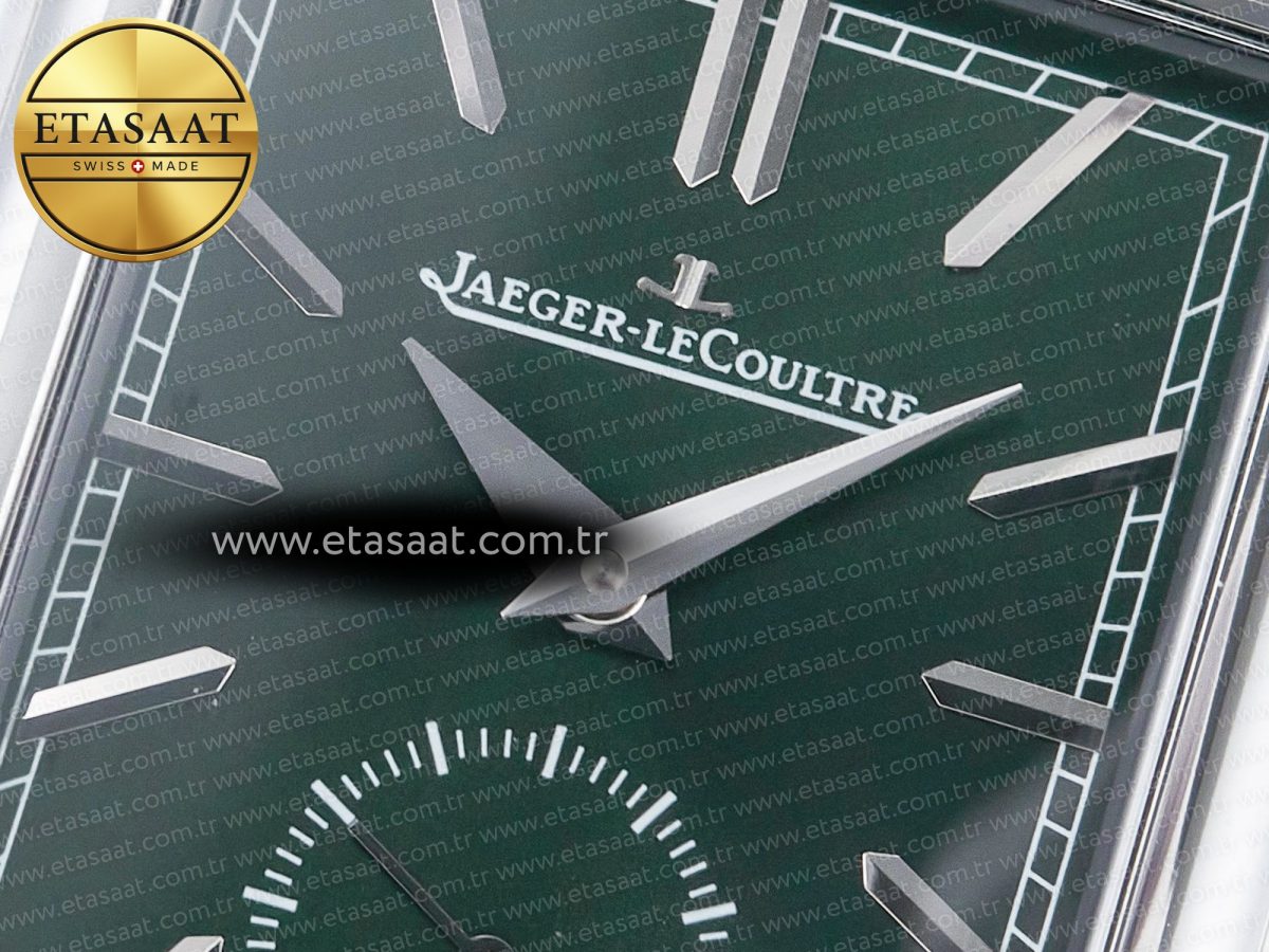 Reverso Tribute Duoface Small Seconds SS MGF Best Edition Green Dial on Green Leather Strap A854A - Görsel 15