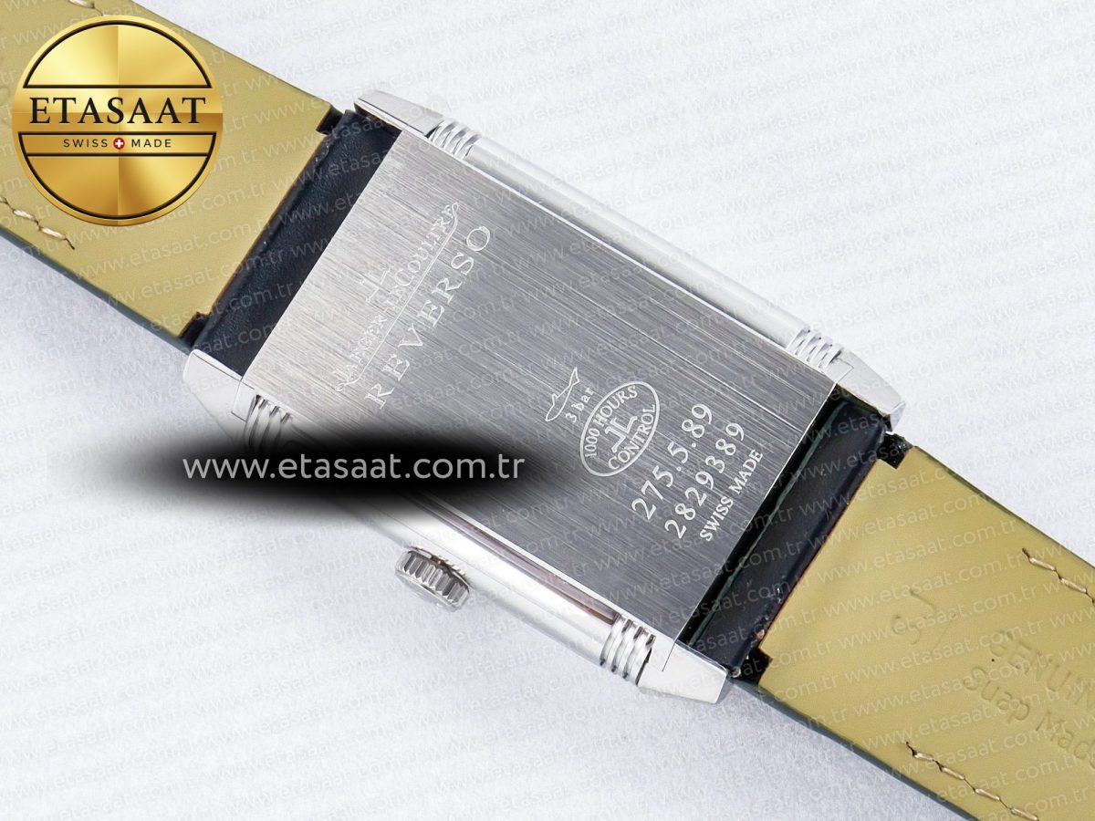 Reverso Tribute Duoface Small Seconds SS MGF Best Edition Green Dial on Green Leather Strap A854A - Görsel 20