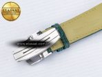 Reverso Tribute Duoface Small Seconds SS MGF Best Edition Green Dial on Green Leather Strap A854A - Görsel 23