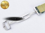 Reverso Tribute Duoface Small Seconds SS MGF Best Edition Green Dial on Green Leather Strap A854A - Görsel 27