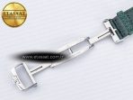 Reverso Tribute Duoface Small Seconds SS MGF Best Edition Green Dial on Green Leather Strap A854A - Görsel 28