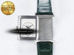 Reverso Tribute Duoface Small Seconds SS MGF Best Edition Green Dial on Green Leather Strap A854A - Görsel 7