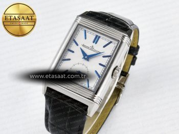 Reverso Tribute Duoface Small Seconds SS MGF Best Edition White Dial on Black Leather Strap A854A