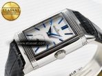 Reverso Tribute Duoface Small Seconds SS MGF Best Edition White Dial on Black Leather Strap A854A - Görsel 10