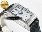 Reverso Tribute Duoface Small Seconds SS MGF Best Edition White Dial on Black Leather Strap A854A - Görsel 11