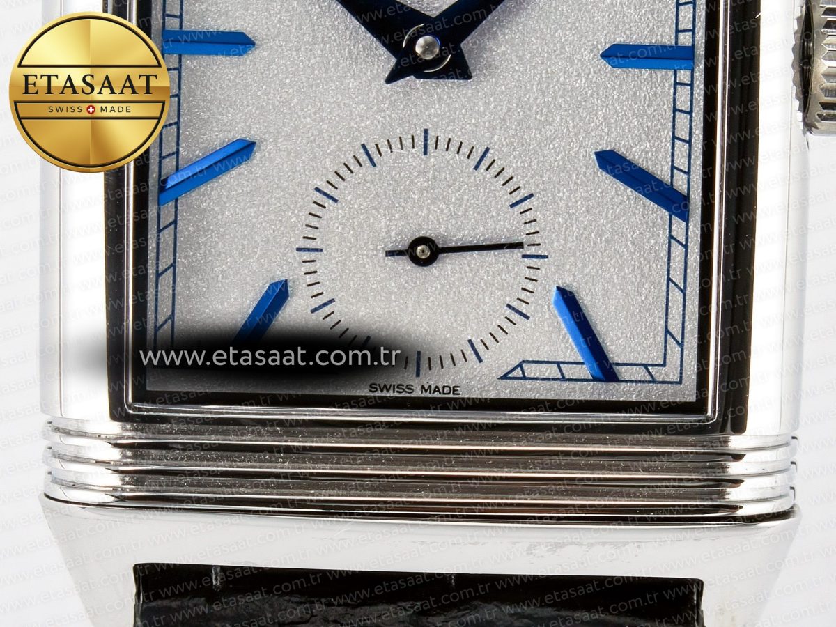 Reverso Tribute Duoface Small Seconds SS MGF Best Edition White Dial on Black Leather Strap A854A - Görsel 16