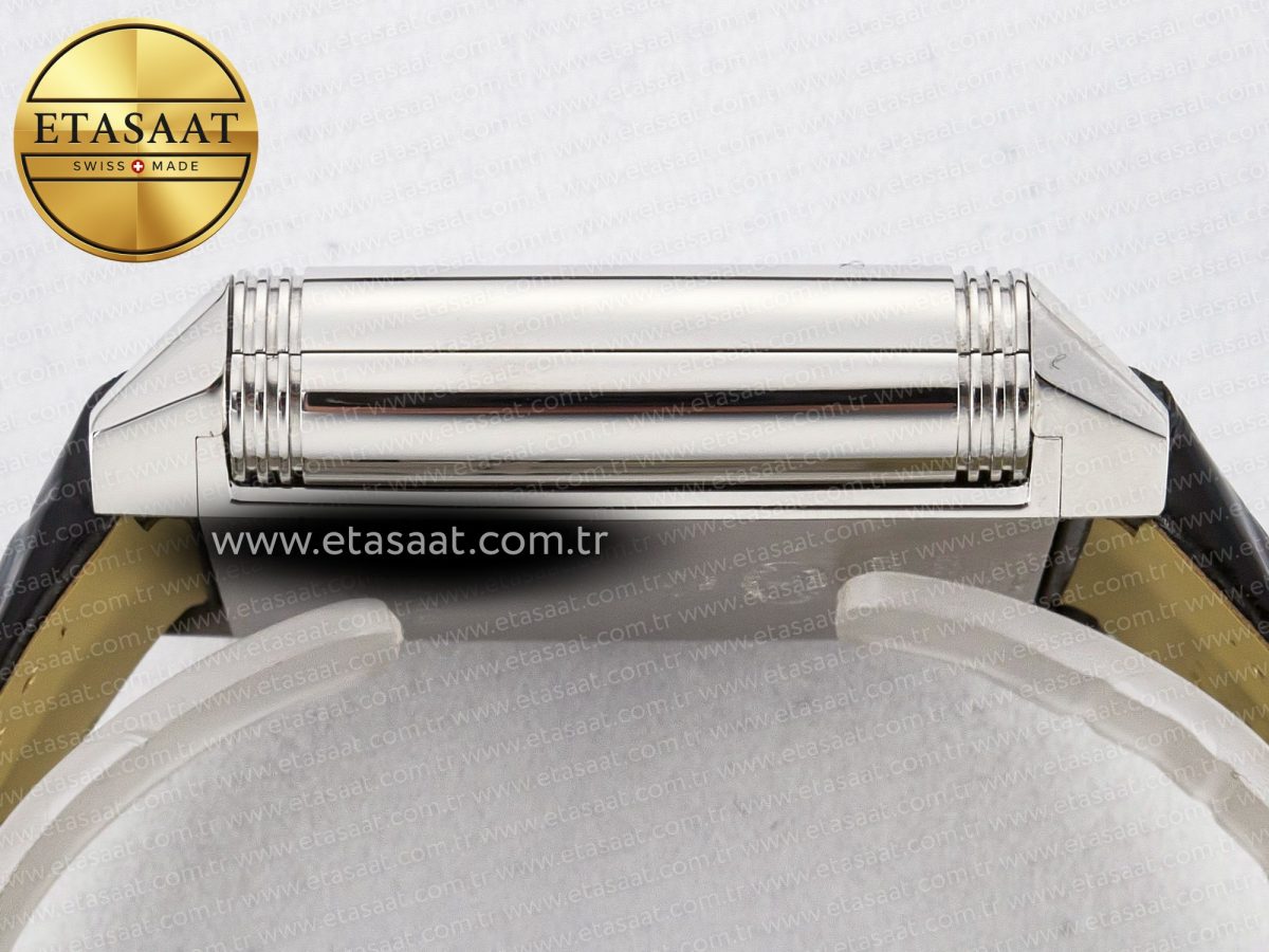 Reverso Tribute Duoface Small Seconds SS MGF Best Edition White Dial on Black Leather Strap A854A - Görsel 17