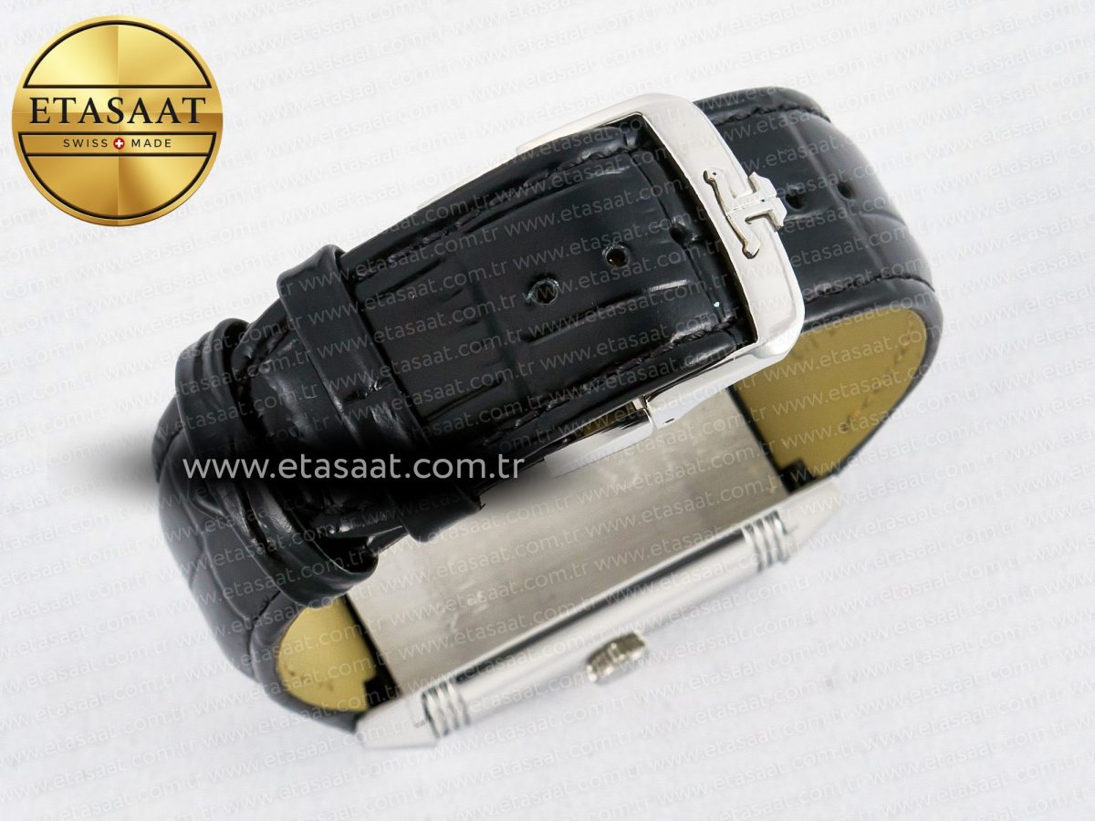 Reverso Tribute Duoface Small Seconds SS MGF Best Edition White Dial on Black Leather Strap A854A - Görsel 19