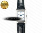 Reverso Tribute Duoface Small Seconds SS MGF Best Edition White Dial on Black Leather Strap A854A - Görsel 4