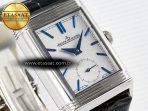 Reverso Tribute Duoface Small Seconds SS MGF Best Edition White Dial on Black Leather Strap A854A - Görsel 9