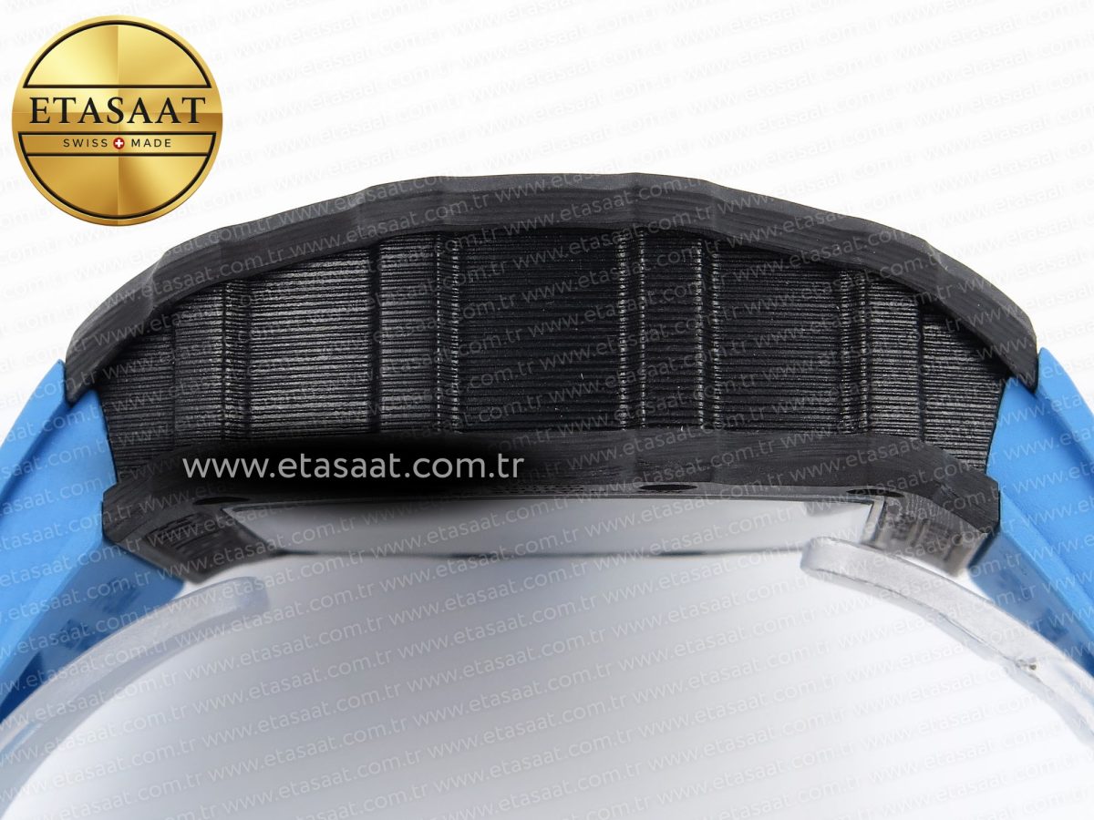 Richard Mille RM 53 Blue Rubber Strap - Görsel 14