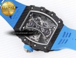 Richard Mille RM 53 Blue Rubber Strap - Görsel 16