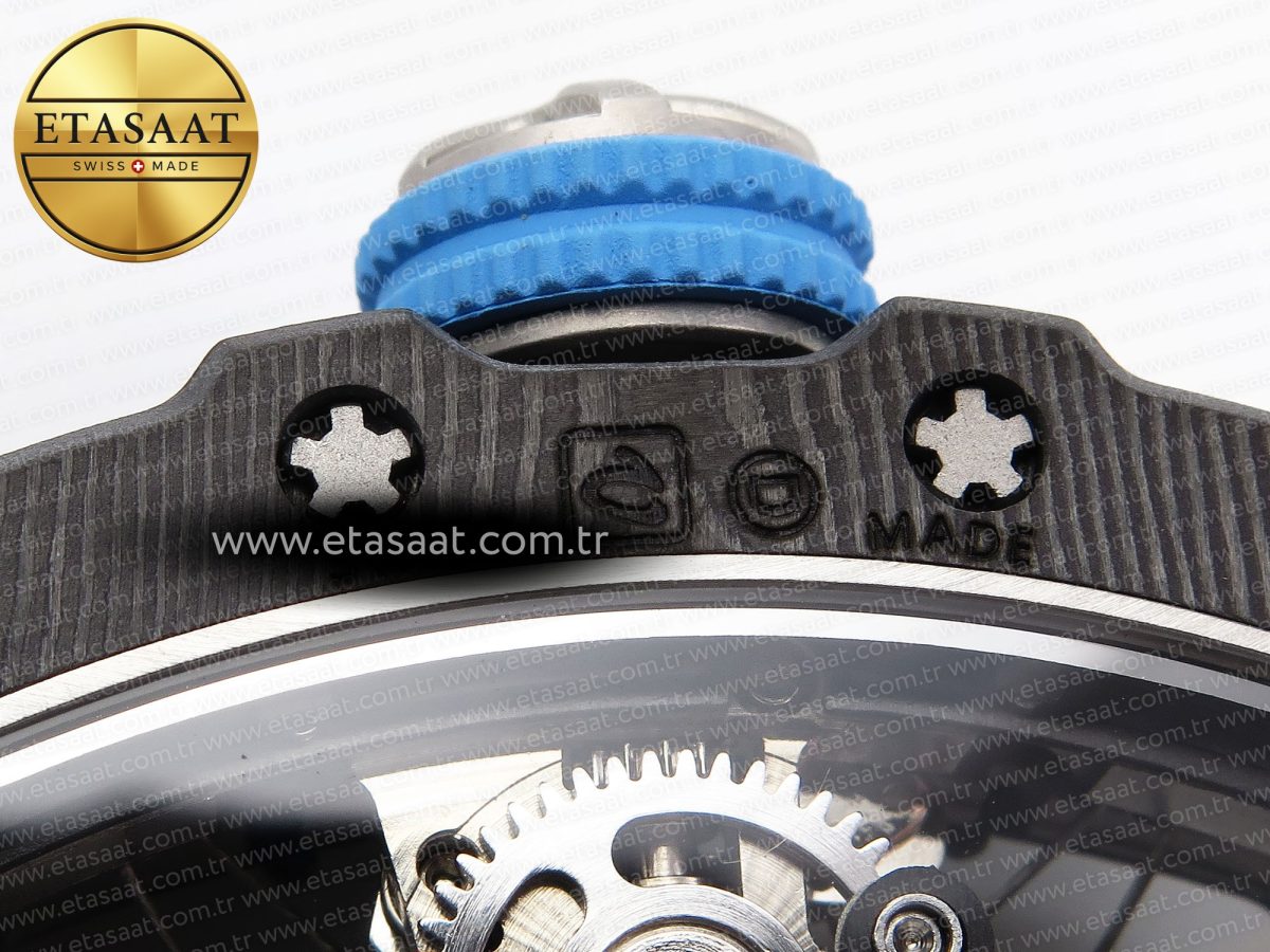 Richard Mille RM 53 Blue Rubber Strap - Görsel 21