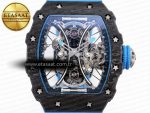 Richard Mille RM 53 Blue Rubber Strap - Görsel 4