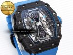 Richard Mille RM 53 Blue Rubber Strap - Görsel 5