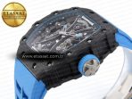 Richard Mille RM 53 Blue Rubber Strap - Görsel 8