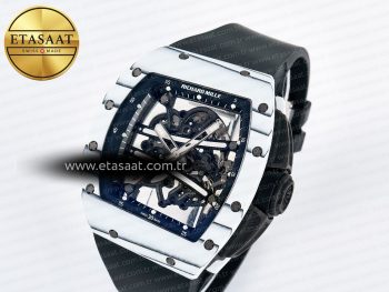 RM 61-01 Yohan Blake White NTPT ZF 1:1 Best Edition on Black Rubber Strap RMUL2 Super Clone