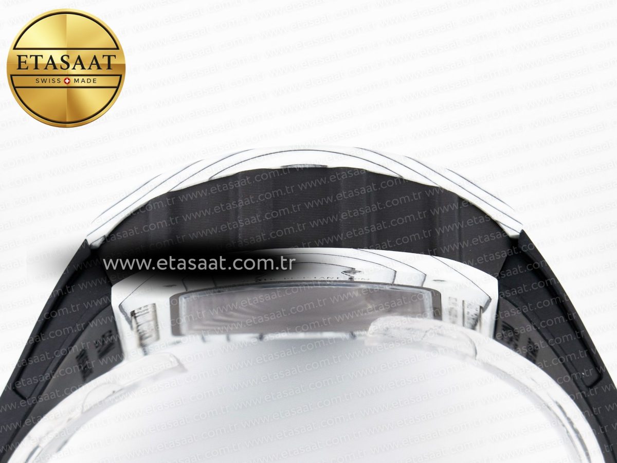 RM 61-01 Yohan Blake White NTPT ZF 1:1 Best Edition on Black Rubber Strap RMUL2 Super Clone - Görsel 13