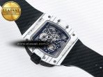 RM 61-01 Yohan Blake White NTPT ZF 1:1 Best Edition on Black Rubber Strap RMUL2 Super Clone - Görsel 16