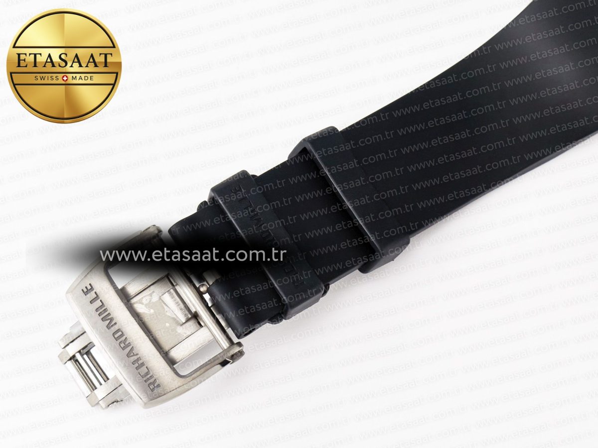 RM 61-01 Yohan Blake White NTPT ZF 1:1 Best Edition on Black Rubber Strap RMUL2 Super Clone - Görsel 20