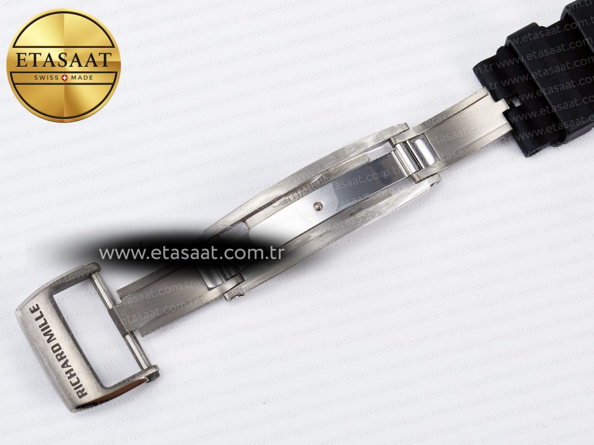 RM 61-01 Yohan Blake White NTPT ZF 1:1 Best Edition on Black Rubber Strap RMUL2 Super Clone - Görsel 22