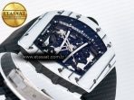 RM 61-01 Yohan Blake White NTPT ZF 1:1 Best Edition on Black Rubber Strap RMUL2 Super Clone - Görsel 7
