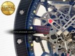 RM035-02 Black Ceramic SONIC Best Edition Skeleton Dial on Black Rubber Strap Clone RMUL1 - Görsel 10