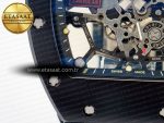 RM035-02 Black Ceramic SONIC Best Edition Skeleton Dial on Black Rubber Strap Clone RMUL1 - Görsel 13