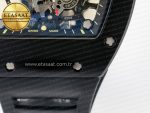 RM035-02 Black Ceramic SONIC Best Edition Skeleton Dial on Black Rubber Strap Clone RMUL1 - Görsel 14