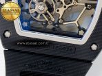 RM035-02 Black Ceramic SONIC Best Edition Skeleton Dial on Black Rubber Strap Clone RMUL1 - Görsel 21